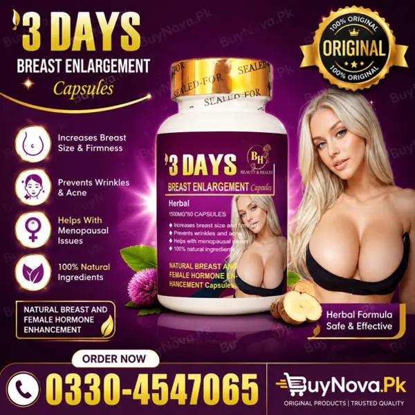3 Days Breast Enlargement Capsules in Pakistan