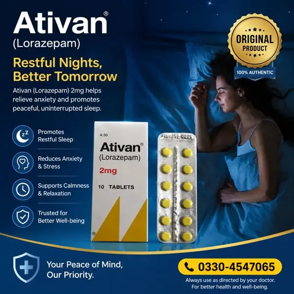 Buy Ativan 2mg Tablets in Pakistan