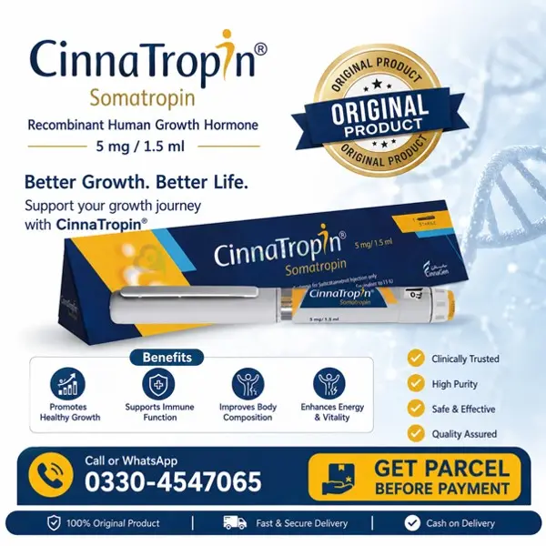 Cinnatropin Somatropin 5mg Injection in Pakistan