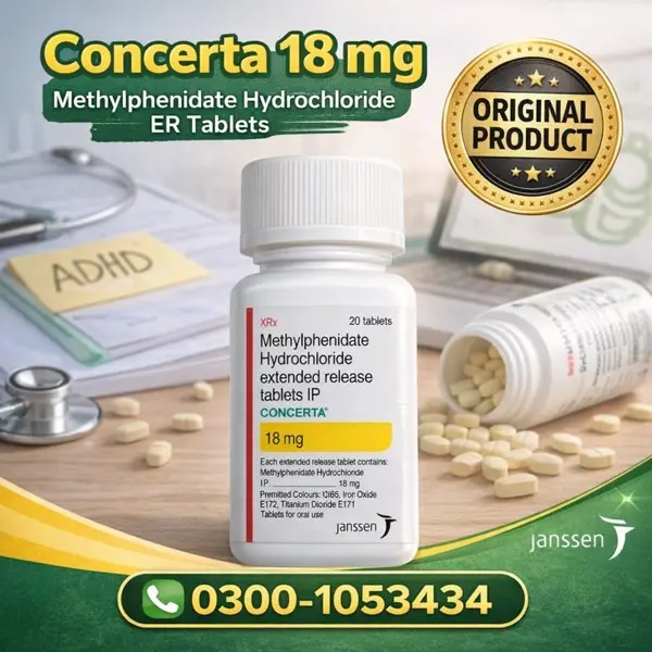 Concerta® Extended Release Tablets in Pakistan