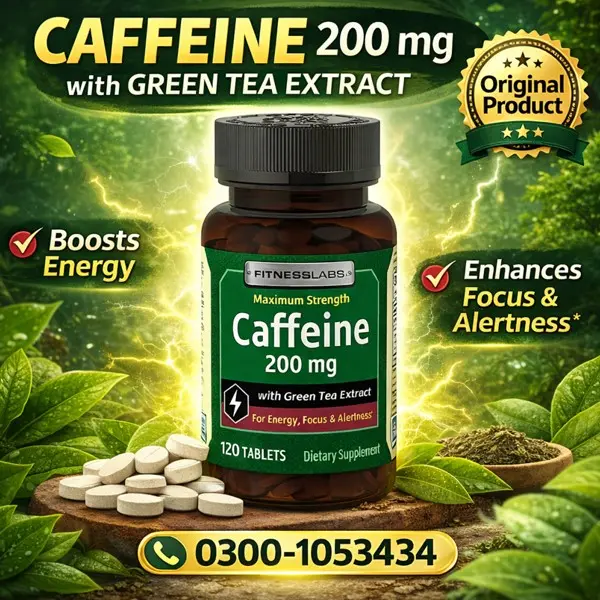 Fitness Labs Caffeine 200mg Tablets in Pakistan