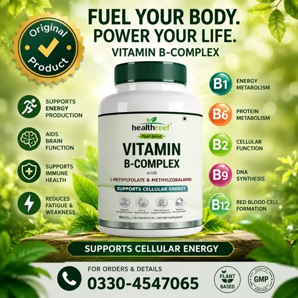 Healthreef Plant-based Vitamin B-complex Capsules in Pakistan