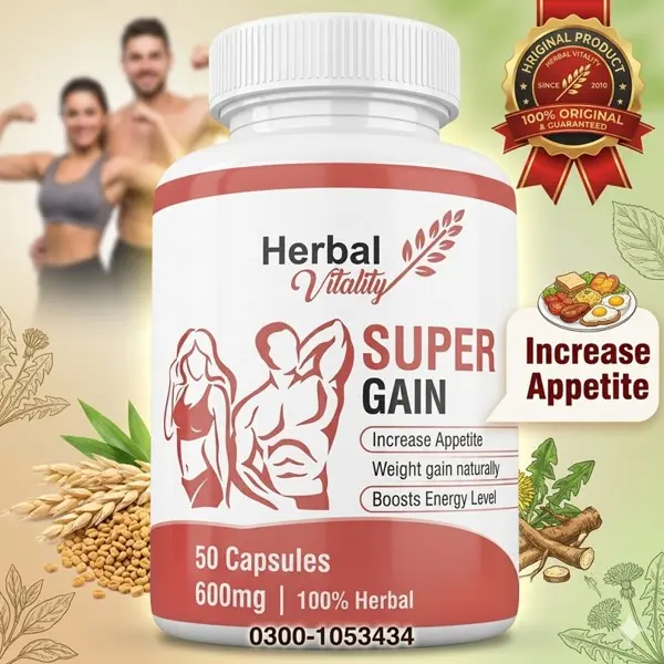 Herbal Valley Super Weight Gain Capsules in Pakistan