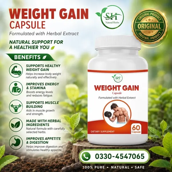 Herbal Weight Gain Capsule in Pakistan