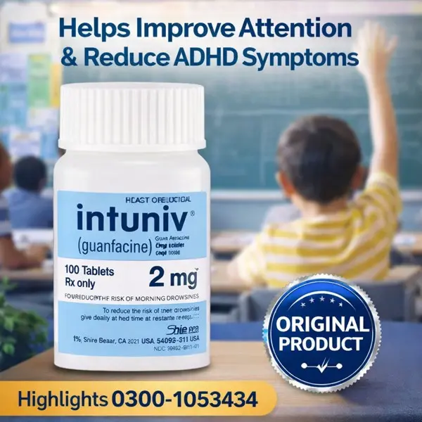 Intuniv Guanfacine 2mg Tablets in Pakistan