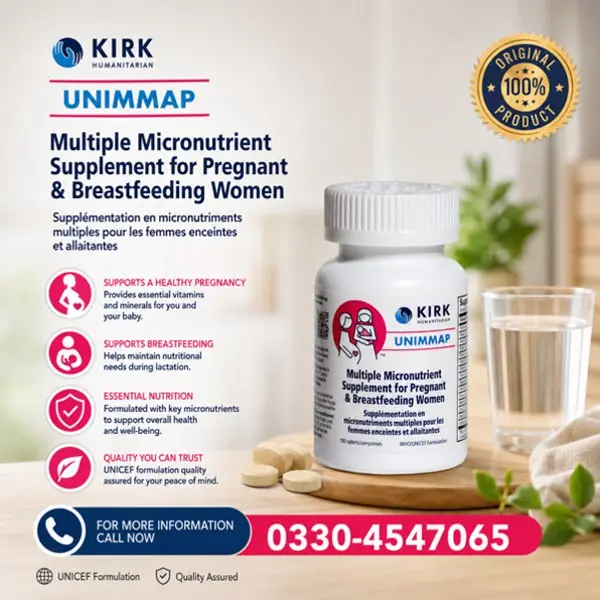 Kirk Humanitarian Unimmap Tablets in Pakistan