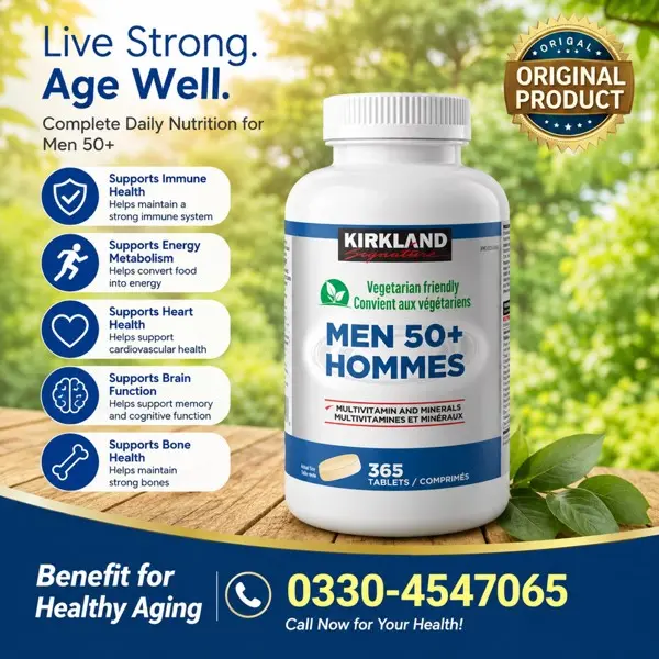 Kirkland Signature Men 50+ Hommes Tablets in Pakistan