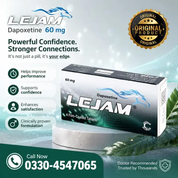 Lejam Dapoxetine 60 Mg for Men in Pakistan