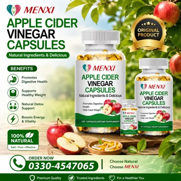 Menxi Brand Apple Cider Vinegar Capsules in Pakistan
