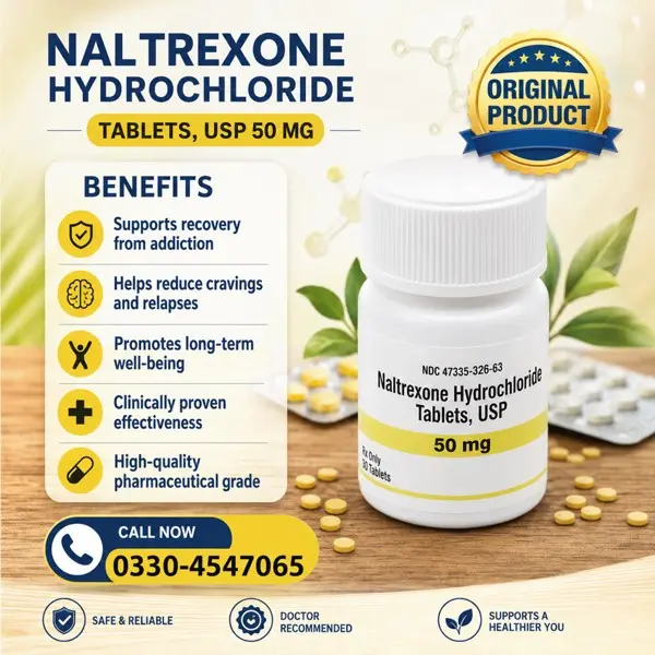 Naltrexone Hydrochloride Tablets in Pakistan