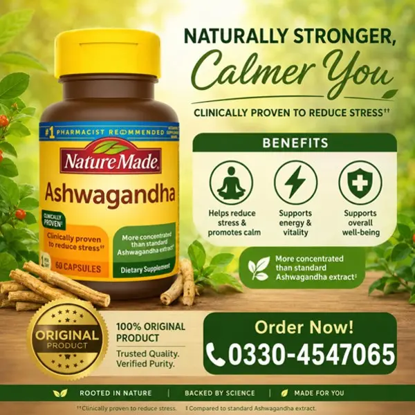 Nature Made Ashwagandha Capsules in Pakistan
