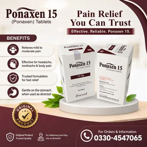 Ponaxen 15 Mg Tablets in Pakistan