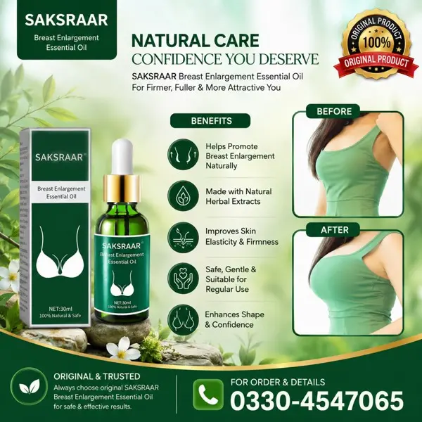 Saksraar Breast Essential Oil in Pakistan