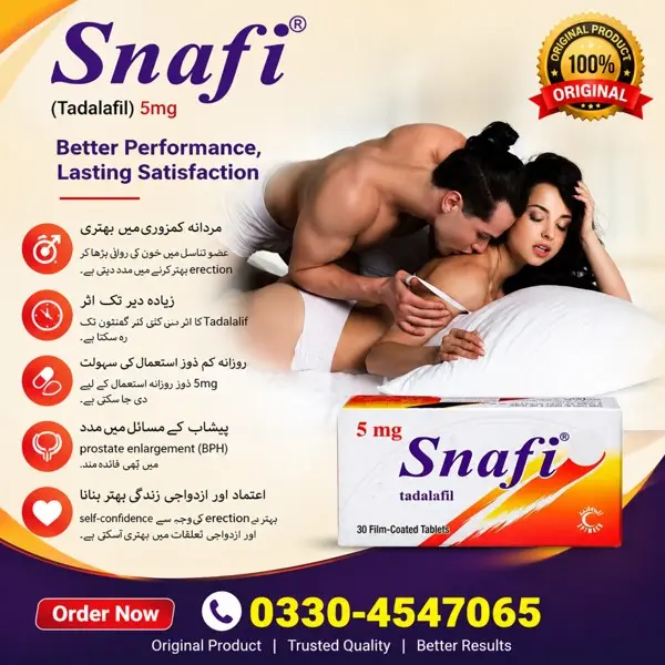 Snafi 5mg Tablets for Men in Pakistan