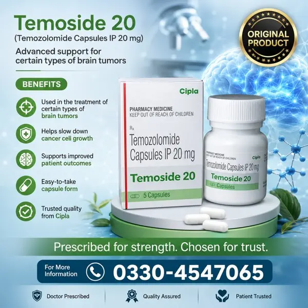 Temozolomide Capsules 20mg in Pakistan