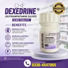Dexedrine Dextroamphetamine Sulfate 5mg Tablets in Pakistan