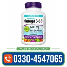 Omega 3 6 9 Fish Oil Halal Softgel Capsules in Pakistan