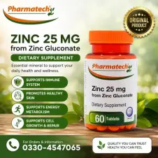 Zinc Gluconate 25 mg Chelated Tablets in Pakistan