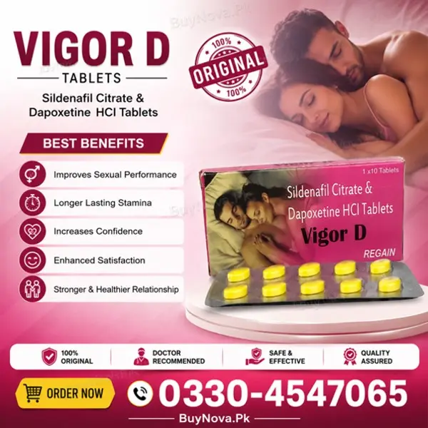 Vigor D Sildenafil & Dapoxetine Tablets in Pakistan