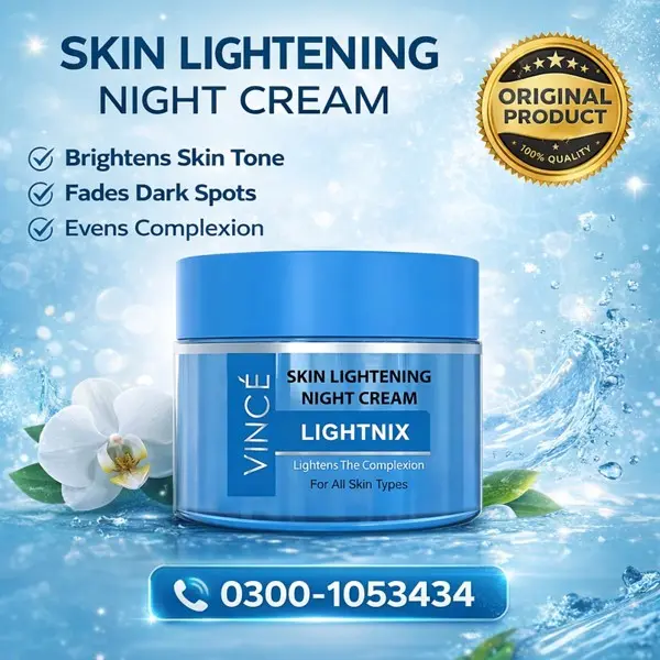 Vince Lightnix Skin Lightening Night Cream in Pakistan