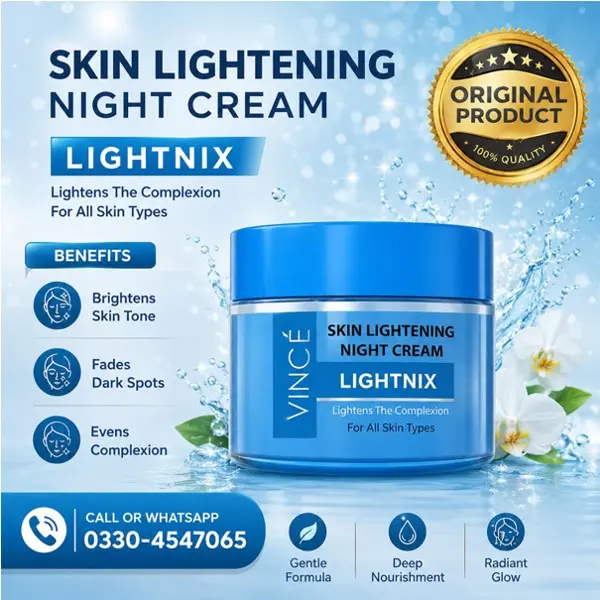 Vince Lightnix Skin Lightening Night Cream in Pakistan